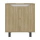 thumbnail image 2 of Mueble Para Lavamanos 2 Puertas Café Claro Y Blanco, 2 of 8