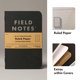 thumbnail image 2 of Cuaderno Field Notes Pitch Black Paquete de 3 Rayado 9x14 cm, 2 of 6