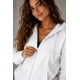 thumbnail image 3 of Poleron Con Cierre De 500g Canguro Basico 70/30 Unisex L-xl Blanco Lisa, 3 of 3