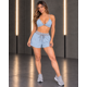thumbnail image 3 of Conjunto Deportivo Mujer Top Cruzado y Short Gym, 3 of 5