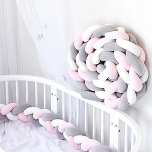 Oem - Protector De Algodón Para Cuna Bebes 3 Metros Rosa