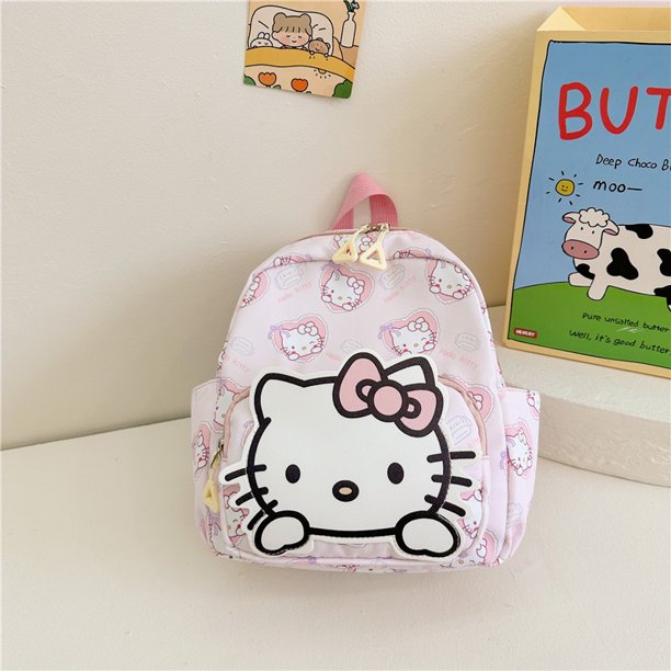 Sanrio Hello Kitty Kuromi Cinnamoroll Kawaii Backpacks Cute Cartoon My Melody Pochacco Pompom Purin Storage School Bag Sac A Dos