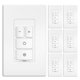 thumbnail image 1 of Regulador de luz Amico Pack de 6, 150 W LED / 450 W incandescente, blanco, 1 of 8