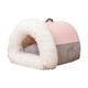 thumbnail image 1 of Nido Para Gatos Semicerrado, Suministros Suaves Para Mascotas, Cama Para Gatos Durmiendo Para Gatitos, Perros, Color Rosa, Grande, 1 of 4
