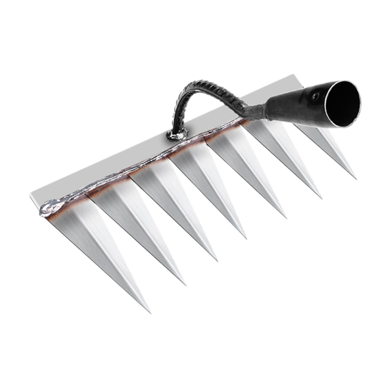 Ioensy - Rastrillo De Eliminación De Malezas Rastrillo De Agarre Rastrillo De Jardín Para Jardinería En El Patio Trasero De La Granja 7 Dientes