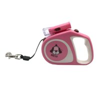 Total E-Commerce - Cuerda Retractil 5M Con Linterna Para Paseo De Mascotas Rosadp