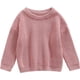 thumbnail image 1 of Niño Niño Bebé Niñas Niños Tejido a punto Suéter Jersey Cuello Redondo Sudadera Manga Larga Camisas Caliente Otoño Invierno Tops (Rosa Rosa, 6-9 Meses), 1 of 7
