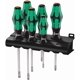 thumbnail image 1 of Juego de destornilladores Wera Kraftform Plus 334/6 6 piezas con soporte, 1 of 9