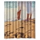 thumbnail image 1 of Cortina de ducha romántica con ganchos, tamaño 60 x 72 pulgadas, 1 of 3