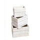 thumbnail image 1 of JUEGO DE 3 CESTAS 26CMX20CMX11.5CM COLOR BLANCO, 1 of 4