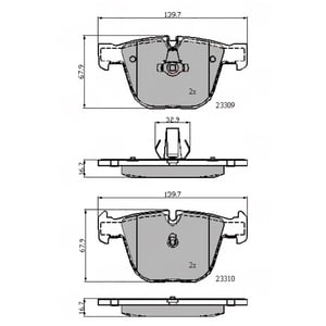 Comline - Pastillas Freno Para Auto Cbp01794