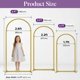 thumbnail image 4 of Set de soportes Arch Background K-Brands Gold Metal de 1,8 m, 1,5 m y 1,2 m, 4 of 7