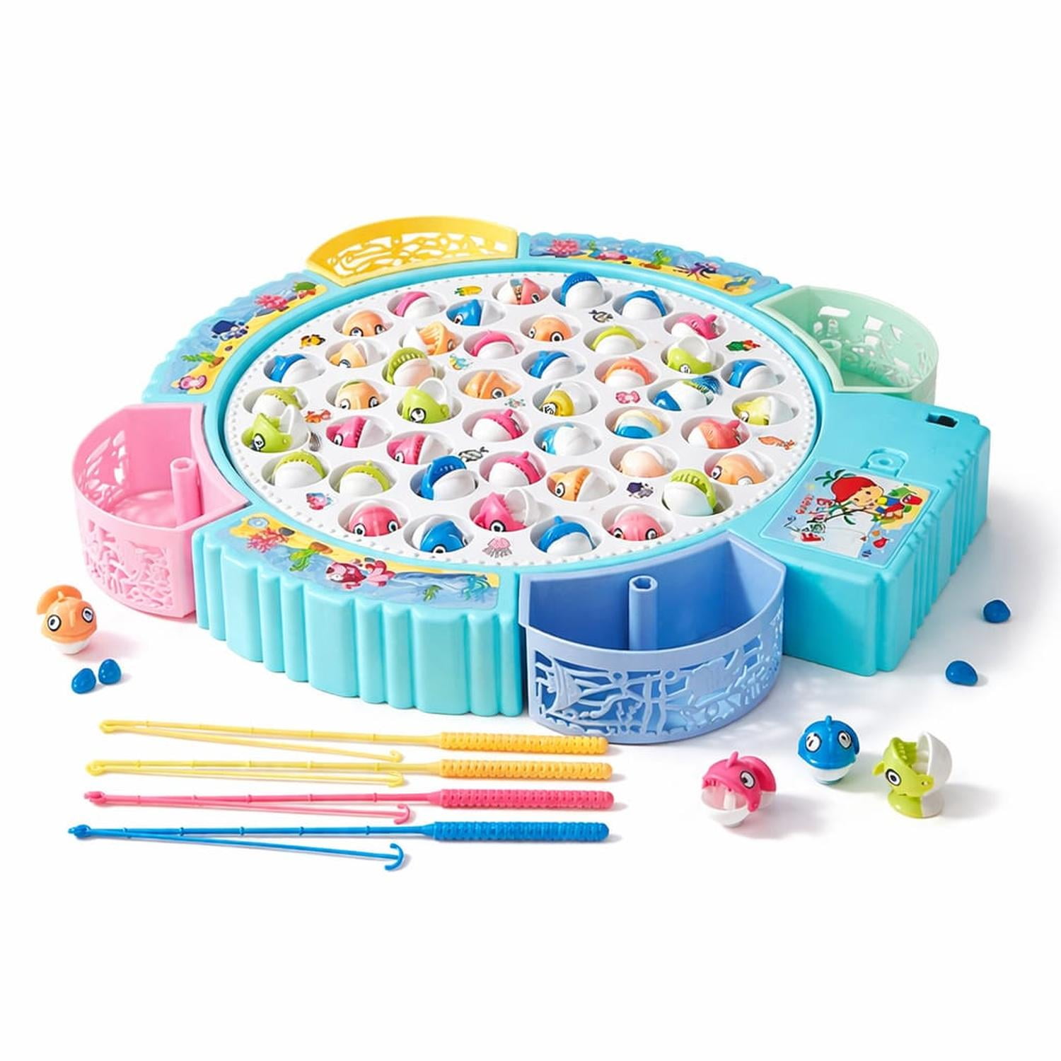 Genérico - Juego De Pesca Magnetico Infantil Con Movimiento