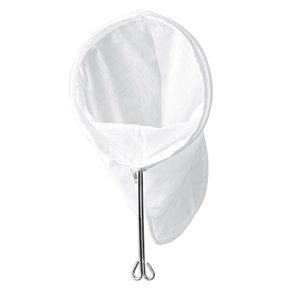 Magideal - Bolsa De Filtro De Malla Fina, Colador De Té Tradicional Tailandés, Colador De Alimentos Extraíble Con Cremallera, Bolsas De Filtro De Té Y Café Para Medio