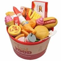 Crusec - Set Alimentos De Juguete Para Niños Juego De Cocina