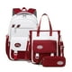 thumbnail image 1 of 1 Set Fashion Bookbags Versatile Backpack Back to School Bag Shoulder Bag Handbag Pencil Case Set for Girls Primary Students, 1 of 3