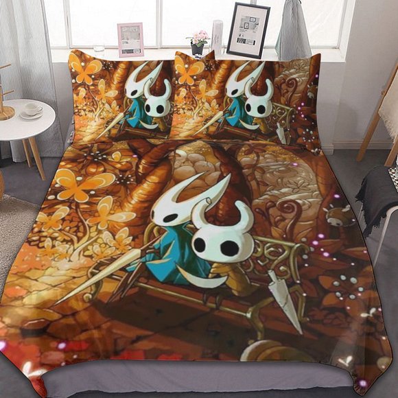 Hollow Knight 3-Piece Bedding Set Duvet Cover Set Soft Warm And Comfortable Soft Bed Set