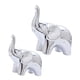 thumbnail image 1 of 2x Estatuilla De Elefante Lindo Animal Escultura Arte Artesanía Hogar Deocr Plata, 1 of 5