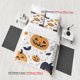 thumbnail image 1 of Halloween Pumpkin Lantern Bat And Spider Web Pattern Three-Piece Set Soft And Comfortable Bedding Set, 1 of 1