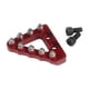 thumbnail image 2 of Palanca del pedal del freno trasero, punta de escalón, aleación de aluminio, fácil instalación, premium, profesional, con tornillos, placa de punta de Rojo, 2 of 5