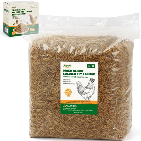 Alimento para mascotas BENEYUMI Larvas de mosca soldado negro 2,3 kg alto en proteína