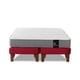 thumbnail image 5 of Cama Europea Zen Best 2 Plazas Colchon Resortes Base Dividida Tela Burdeo, 5 of 6