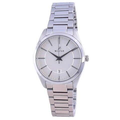 Reloj Westar Champagne Dial Stainless Steel Quartz 40213 Stn 102 Women'S Watch