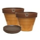 thumbnail image 3 of Set de 2 Maceta Kony 30cm Morena Mostaza y sus platos, 3 of 3