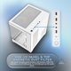 thumbnail image 5 of Funda tipo cubo para PC para videojuegos Apevia Prism-WH Prism Micro-ATX con 5 ventiladores ARGB de 120 mm, 5 of 7