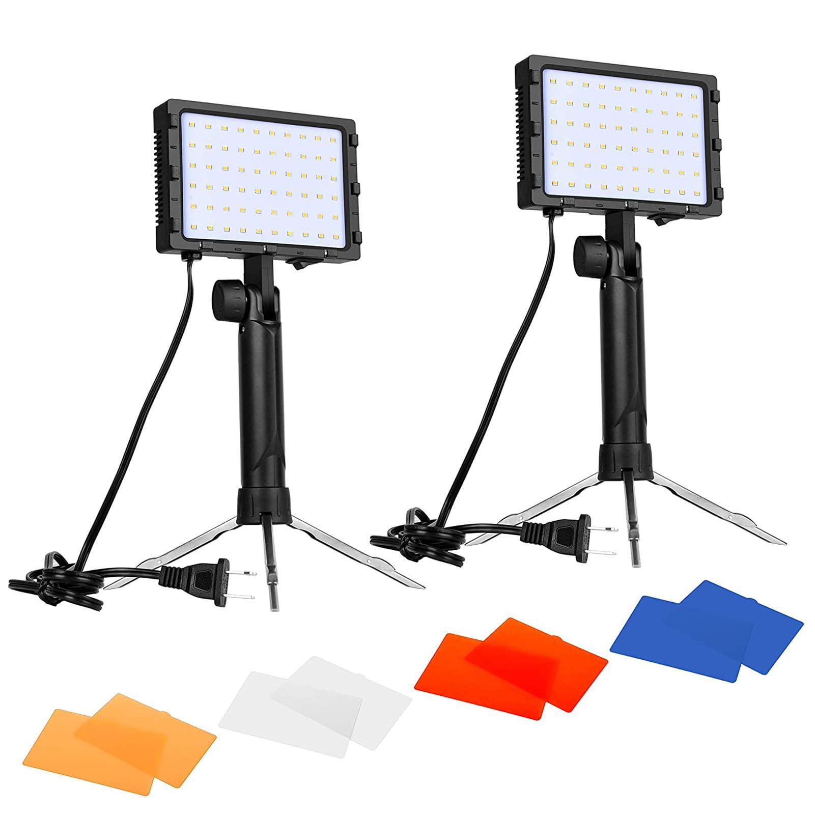 Kit De Iluminación Fotográfica Emart 60 Led Para Estudio De Mesa