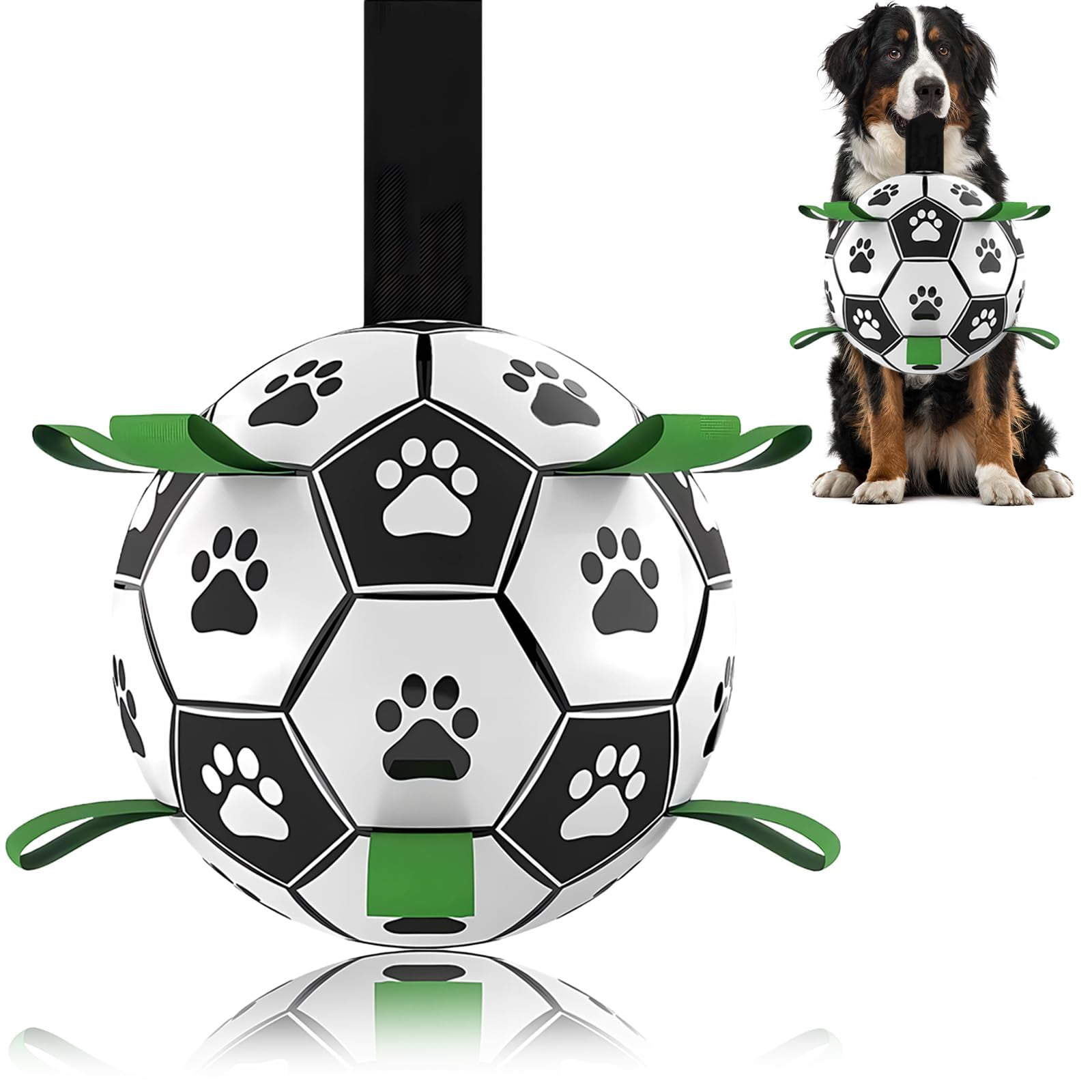 Pelota De Fútbol Para Perros Domchan 23 Cm Interactiva Para Tirar