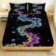 thumbnail image 1 of 3pcs Abstract Universe Painting Pattern Digital Printing Three-Piece Set Polyester Skin-Friendly Fabric Anti-Pilling, 1 of 1