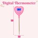 thumbnail image 4 of Termómetro Paris Hilton Corazón Rosa (Celsius/Fahrenheit), 4 of 5