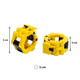 thumbnail image 2 of Par de collarines para barra olímpica Amarillo, 2 of 2