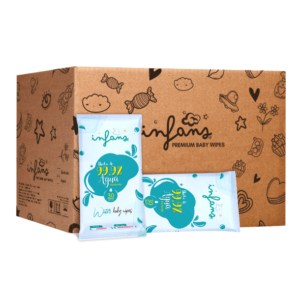 Toallitas Húmedas Infans 99.9% Water Baby Wipes 36x30 - 1080 UND