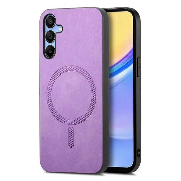 Magnetic Slim Case for Samsung Galaxy A16 with Camera Guard & Anti-Scratch Back Purple