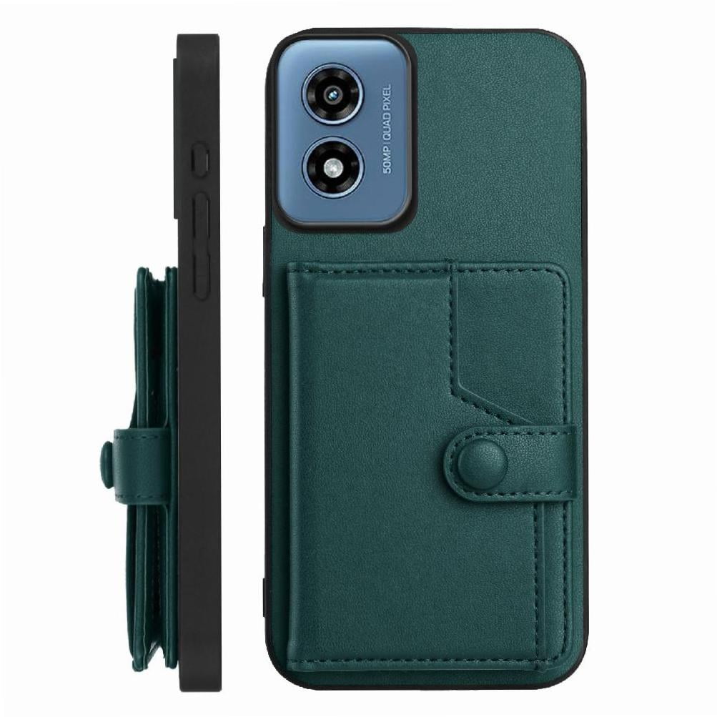 Foxdock Funda Para Motorola Moto G Play 4g 2024 Con Bloqueo Rfid - Diseño Elegante Con Cierre De Botón
