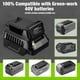 thumbnail image 4 of Para Green*works Baterías de 40V Adaptador de Batería Compatible con para Mil*wau*kee Herramienta Eléctrica de Batería de 18V, 4 of 8