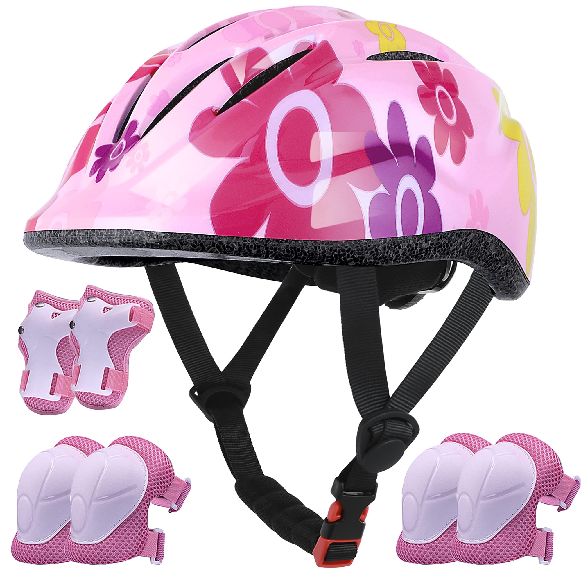 Casco Lamsion Para Niños Ajustable Con Equipo De Protección De 3 A 8 Años