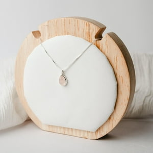 Silene - Collar Gota Cuarzo Rosa