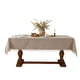 thumbnail image 1 of Mantel de mesa rectángulo, manteles impermeables con respaldo para mesas rectángulos, mantel de plástico limpiable a prueba de derrame para comer, acampar, interior y exterior (140 * 200cm), 1 of 3