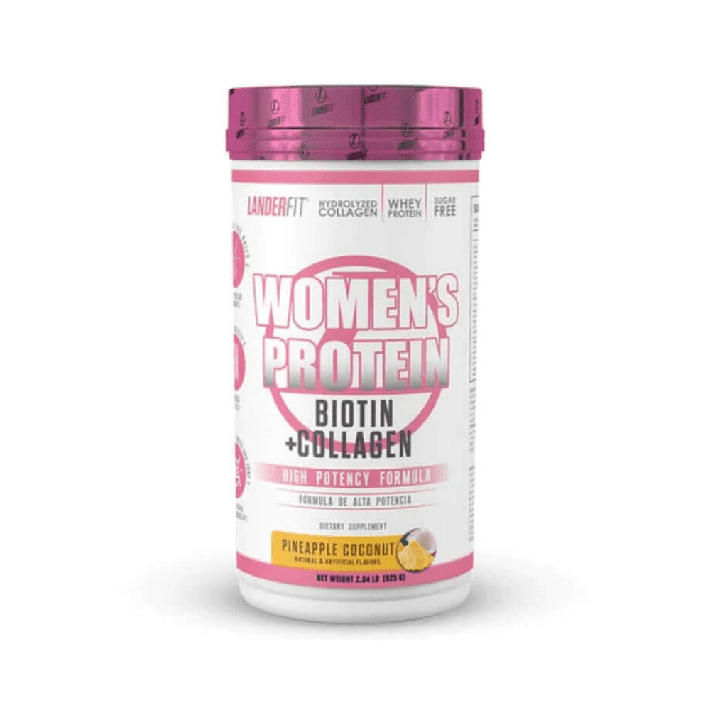 Landerfit - Women’s Protein + Biotin 2 Lbs -cheescake Frutilla
