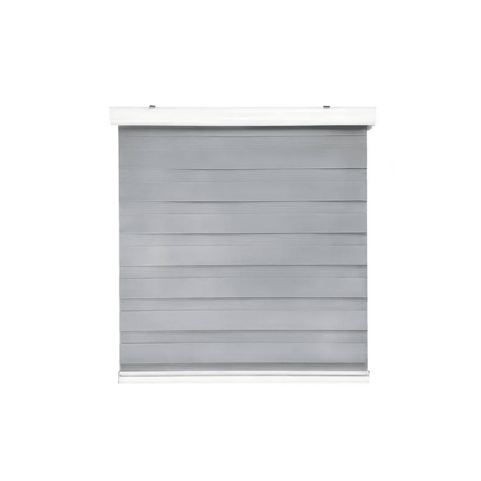 Genérico - Cortina Roller Duo Zebra Día Noche 150x200cm Gris