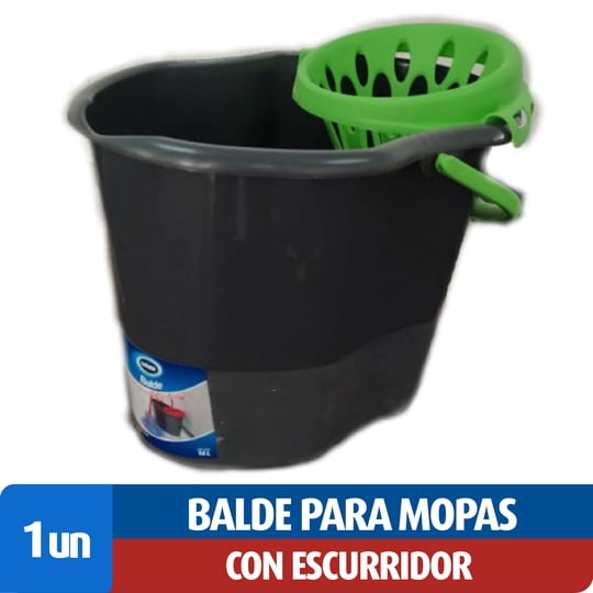 Balde Con Escurridor Para Mopas Lider