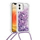 thumbnail image 5 of Funda FOXDOCK para iPhone 12 con Cuerda Ajustable, Brillo Líquido, Protección Antigolpes y Lente – Ideal para Regalo, 5 of 6