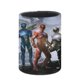 thumbnail image 3 of Power Rangers-theme Cylinder Pen Holder Pencil Organizer with Flannel Lining PVC Leather Material Cardboard Base for study work 10*8CM, 3 of 6