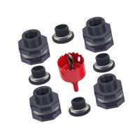 Ioensy - Kits De Espita De Mamparo De Jardín Estables Universales Para Estanques De Barriles De Lluvia De Acuario De 0,7 Pulgadas