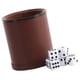 thumbnail image 3 of Dados de cuero sintético, antideslizantes, con tubo recto, construcción robusta de PP, seis dados, portátiles, multifuncionales, adecuados para clubes, 3 of 5