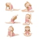 thumbnail image 3 of 6x Bunny Girl Yoga Pose Estatuilla Meditación Regalos Para Estantería Estantería, 3 of 3