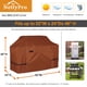 thumbnail image 5 of Funda para parrilla de barbacoa NettyPro de 52 pulgadas y 2-3 quemadores, impermeable, marrón, 5 of 7